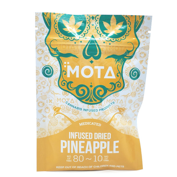 Mota infused dried pineapple
