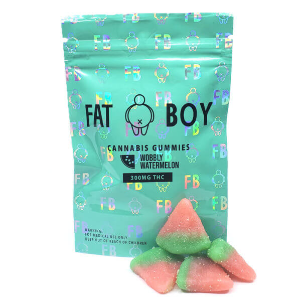 FatBoy - Wobbly Watermelon Gummies (300mg THC)