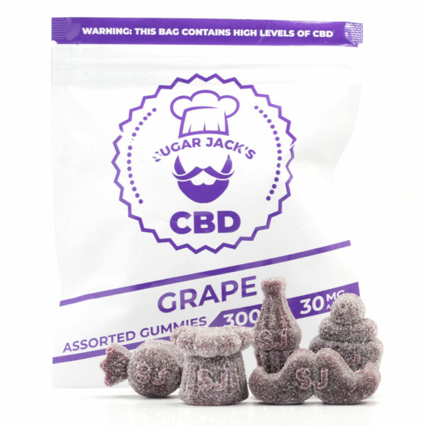SugarJacks-Assorted-CBD-Gummies-Grape-300MG